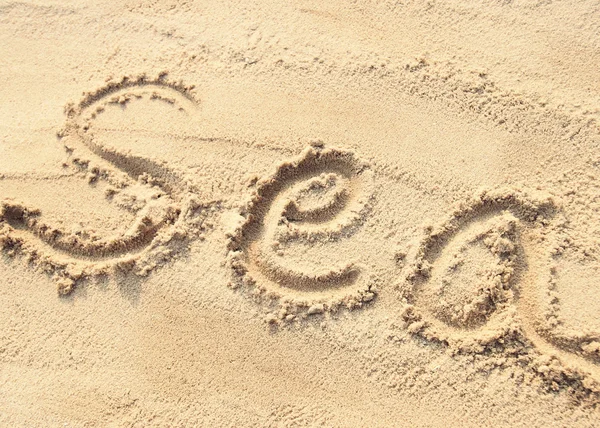 Deniz - kum plaj yazma