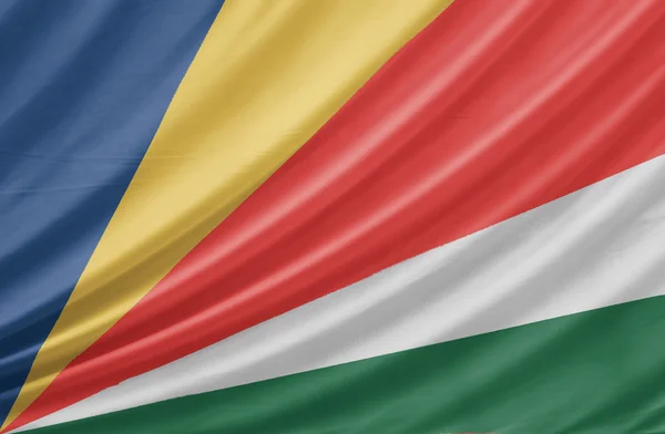 Waving Seychelles flag — Stock Photo, Image