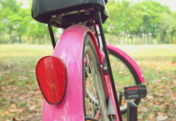 Detalle de una bicicleta en el jardín — Foto de Stock