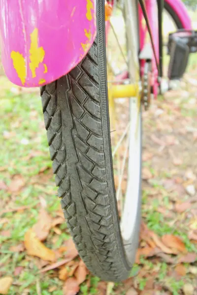 Dettaglio Bicicletta in giardino — Foto Stock