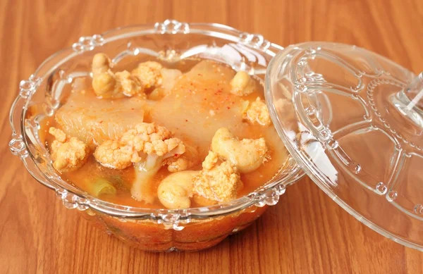 Forró és fűszeres Curry víz narancs hal — Stock Fotó