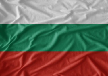 Bulgaristan bayrağı desen kumaş doku