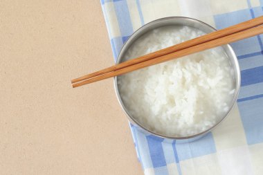 lapa veya haşlanmış pirinç