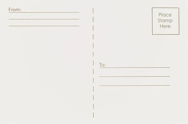 Boş beyaz kartpostal