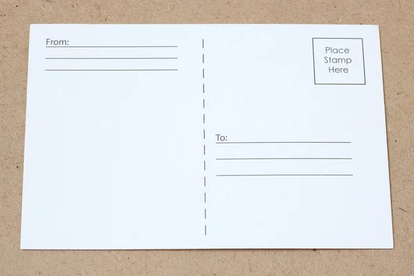 Blank white postcards — Stock Photo, Image