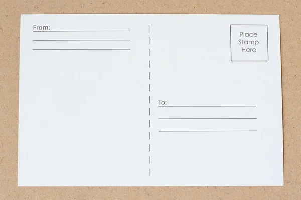 Blank white postcards — Stock Photo, Image