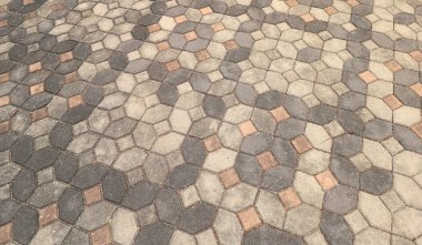 Çimento tuğla döşeme arka planı