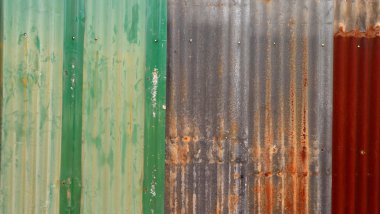 eski paslı çinko galvanizli. doku arka plan