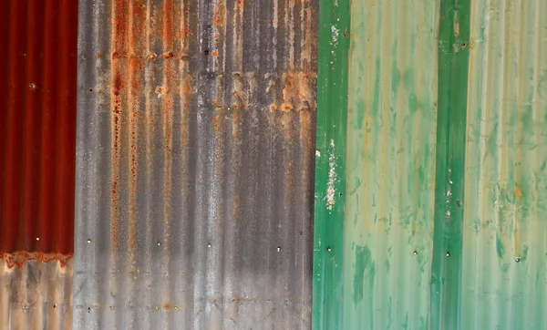 Viejo zinc galvanizado oxidado. textura fondo —  Fotos de Stock
