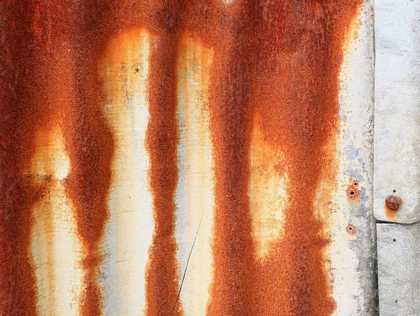 Old zinc. old rusty zinc. old rusty zinc plat wall. zinc wall. rusty zinc grunge texture — Stock Photo, Image