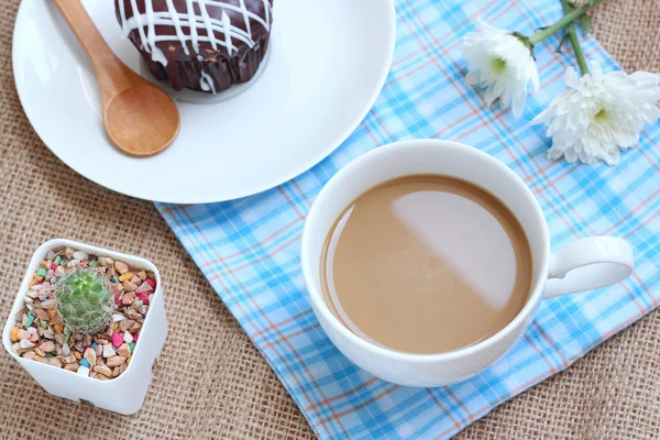 Coffee cup of sweet time — Stock Photo, Image