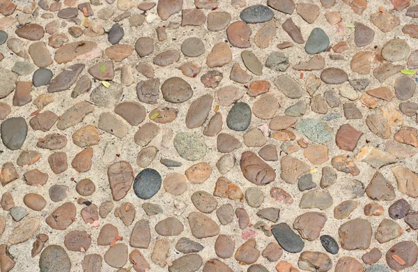 Decorative floor pattern of gravel stones, Gravel texture background