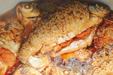 Java barb veya derin sos kaynar gümüş barb balık