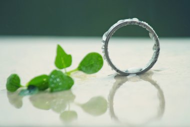 Yağmurlu gün metal halka