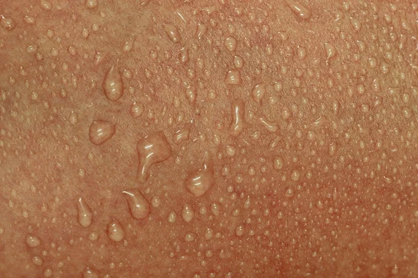 人体皮肤和汗水 — 图库照片