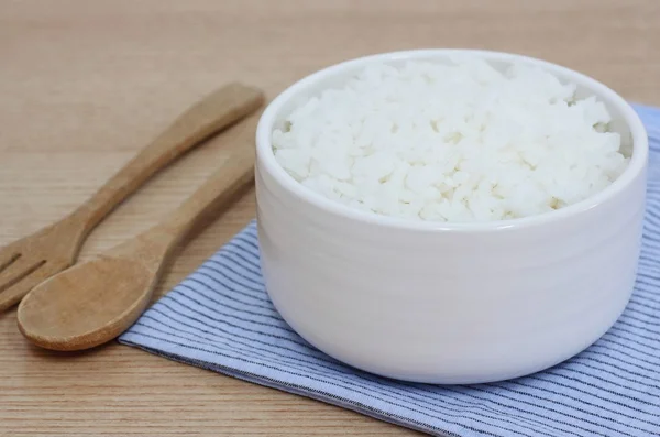 Arroz cocido o arroz jazmín . — Foto de Stock