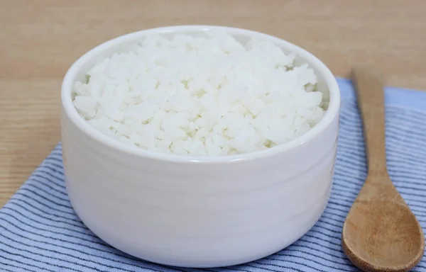 Arroz cocido o arroz jazmín . — Foto de Stock