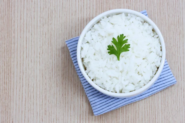 Kokt ris eller jasminris. — Stockfoto