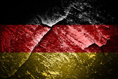 Grunge etkisi Almanya bayrağı