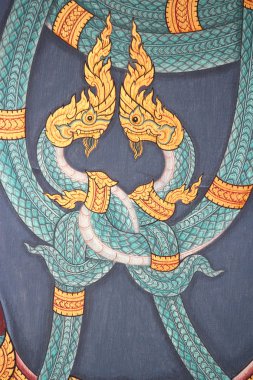 Nagaspainting kutsal Tayland Kralı