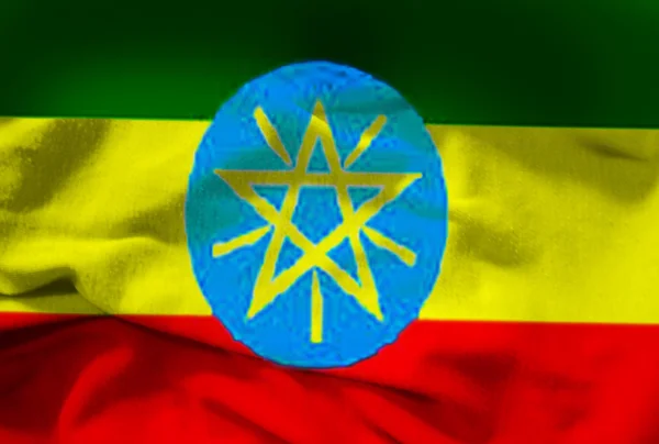 Vlag van Ethiopië — Stockfoto