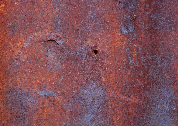 Placa de ferro galvanizado enferrujado — Fotografia de Stock