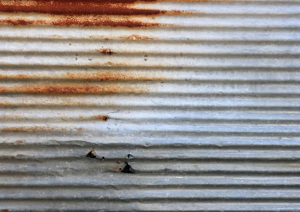 Placa de ferro galvanizado enferrujado — Fotografia de Stock