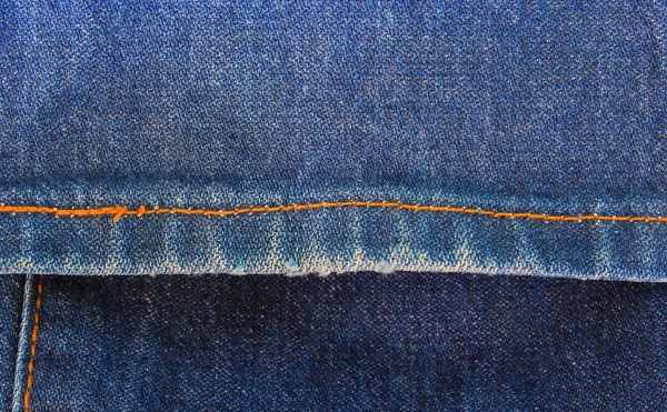 Jeans texture with seams — Stock Photo, Image