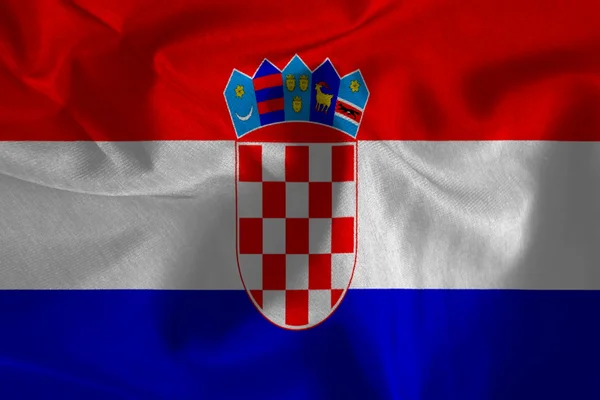 Vintage flag of Croatia — Stock Photo, Image