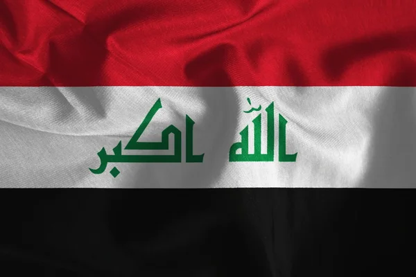 Ondeando bandera de Irak —  Fotos de Stock