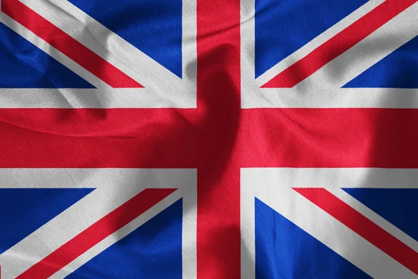 Penutup dari kain bendera Union Jack — Stok Foto