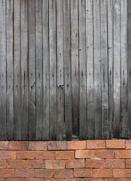 Textura de madera y pared roja fondo paneles antiguos — Foto de Stock
