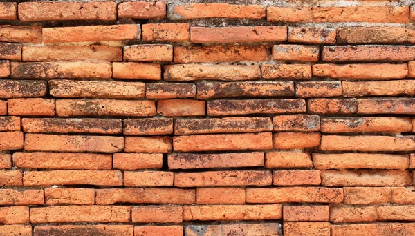 Oude rode baksteen muur textuur achtergrond — Stockfoto