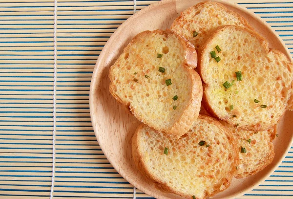Garlic bread and herb — Stock Photo, Image