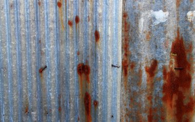 eski paslı çinko galvanizli. doku arka plan