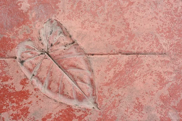 yaprak doğal tarzı çimento doku üzerinde yazdırma