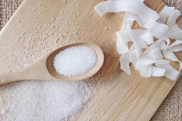 Солодкий білий цукор — стокове фото