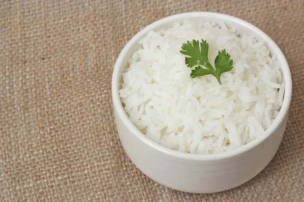 Cuenco lleno de arroz — Foto de Stock
