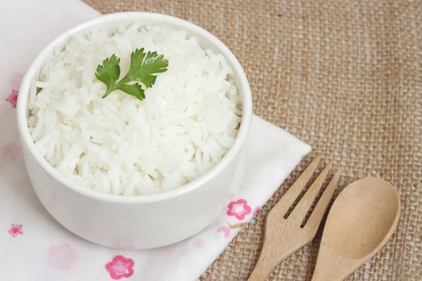 Bowl full of rice — Stock Photo, Image