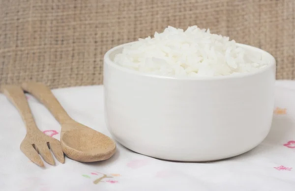 Cuenco lleno de arroz — Foto de Stock