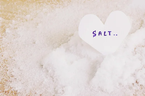 白海盐 — 图库照片