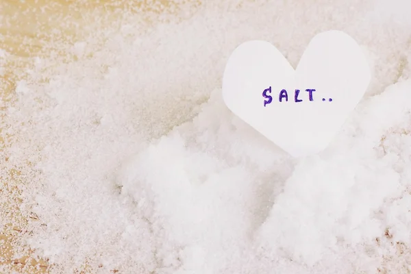 White sea salt — Stock Photo, Image