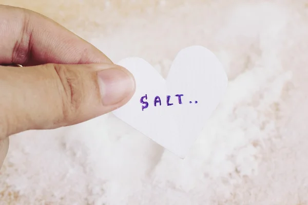 White sea salt — Stock Photo, Image