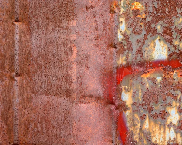 Wheathered roest en krassen staal textuur nuttig voor achtergrond — Stockfoto