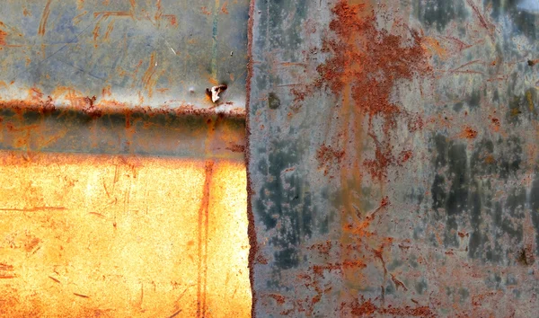 Verwitterter Rost und zerkratzte Stahlstruktur — Stockfoto