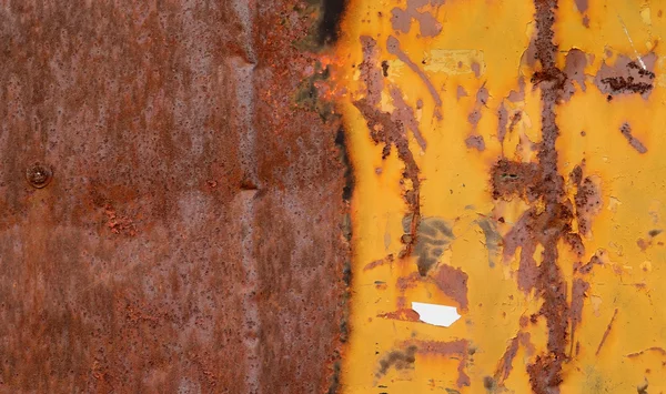 Verwitterter Rost und zerkratzte Stahlstruktur — Stockfoto