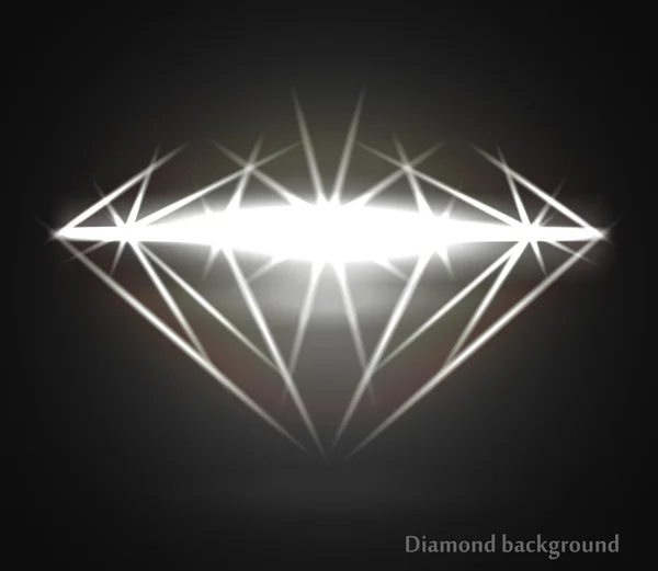 Sparkle Diamond — Stock Vector