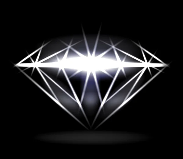 Diamant brillant — Image vectorielle