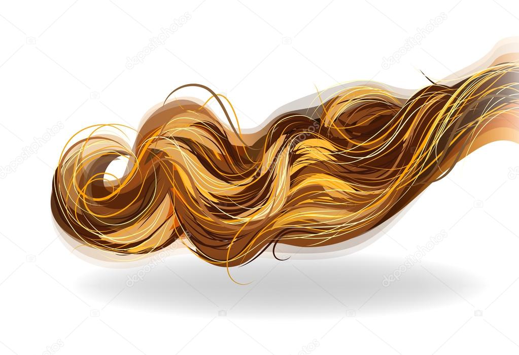 Hair strand background