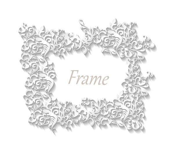 Цветочный фон рамки
